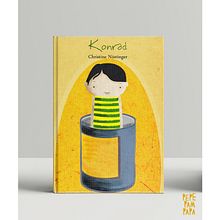Ilustración de cubierta para el libro infantil "Konrad". Drawing, and Editorial Design project by Eva Lí - 10.22.2019