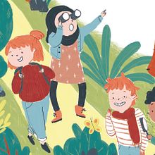A Walk in Nature. Traditional illustration, and Children's Illustration project by Cris Martín - 10.22.2019