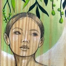 Mi Proyecto del curso: Acuarela sobre madera. Projekt z dziedziny Trad, c i jna ilustracja użytkownika Karina Beraldo - 17.02.2020
