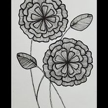 Practicando lo aprendido con el maestro Puño. Tema: Patrones.. Fine Arts, Sketching, Drawing, Artistic Drawing, and Traditional illustration project by Lucía Inés León Cortés - 10.23.2019