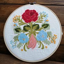 Proyecto de flores Punto atrás.. Embroider project by Maria - 04.05.2021