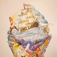 Color sea!. Fine Arts, Drawing, Artistic Drawing, Design, Traditional illustration, Painting, and Watercolor Painting project by Margarita Ines Rossano - 10.24.2019