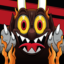 Ilustración | Evil Cuphead: Deal With The Devil. Un proyecto de Dirección de arte, Ilustración tradicional, Ilustración vectorial, Videojuegos y Dibujo de Luis Daniel Pérez Molina - 24.10.2019