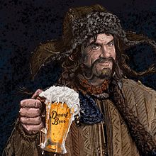 Maestros Cerveceros de La Tierra Media . Ilustrație tradițională de Chema Bercial Patiño - 10.24.2019