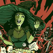 Halloween Night by MeFO. Un proyecto de Cómic, Dibujo, Ilustración tradicional, Ilustración digital y Serigrafía de Miguel Francisco Offidani - 24.10.2019
