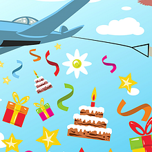 Happy Birthday Ilustration. Projekt z dziedziny Projektowanie graficzne, Trad, c, jna ilustracja, Ilustracja c, frowa, Ilustracje dla dzieci, Grafika wektorowa i Infografika użytkownika Marco Boetti - 24.10.2019