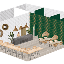  MALGACHE: Diseño de interiores para restaurantes. Interior Design project by Clara Campomanes Gómez - 07.26.2019