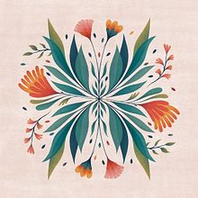 MANDALA JARDÍN FOLK. Traditional illustration project by Ana Beatriz Reina Rojas - 10.24.2018