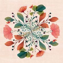 MANDALA JARDÍN INGLÉS. Un proyecto de Ilustración tradicional de Ana Beatriz Reina Rojas - 24.10.2018