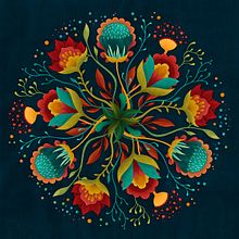 MANDALA JARDÍN. Traditional illustration project by Ana Beatriz Reina Rojas - 10.24.2018