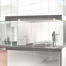 Vivienda junto al río. Vivir en el sótano.. Architecture, and 3D project by Adrián Hidalgo Jiménez - 06.25.2011