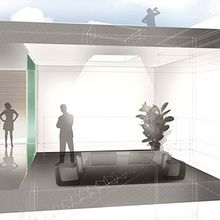 Vivienda junto al río. Vivir en el pasillo.. Architecture, and 3D project by Adrián Hidalgo Jiménez - 06.25.2011