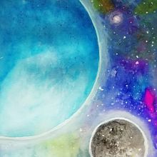 Mi Proyecto del curso: mi constelación. Un progetto di Pittura ad acquerello di Cristina Guedes Jimenez - 25.10.2019