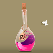''Darkness October'' (Bottles Study). Un proyecto de Dibujo, Ilustración tradicional e Ilustración digital de Rojo Martínez - 25.10.2019