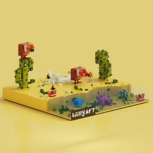 Desierto / WillyArtCreative . % William Cano tarafından hazırlanan 3D Tasarım projesi - 10.25.2019