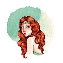 Berries Crown Red. Traditional illustration, and Digital Illustration project by BTATO - 08.21.2015