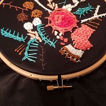 Mi Proyecto del curso: Técnicas avanzadas de bordado: puntadas y composiciones con volumen. Embroider project by patricia arquimbau pons - 12.10.2019