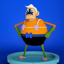 sirenoman. Un progetto di Progettazione 3D, Illustrazione tradizionale, Illustrazione digitale e Modellazione 3D di Marcos Roque - 10.06.2019