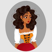 Gitana. Diseño de personaje para el juego "Gades" (WIP). Concept Art project by Paula Jiménez Bueno - 10.29.2019
