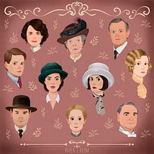 Downton Abbey. Traditional illustration project by Paula Jiménez Bueno - 10.29.2019