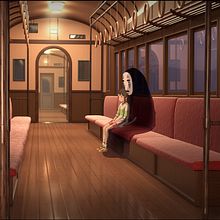 Spirited Away in 3D - Train Scene. 3D, Digital Architecture, Film, Video, TV, and 3D Modeling project by Alessio Chinni - 10.29.2019