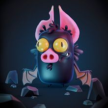 HALLOWEEN BAT. Un proyecto de 3D y Animación de personajes de Adrián Andújar - 30.10.2019