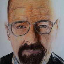 Mi Proyecto del curso:  Retrato realista con lápices de colores, breaking bad. Portrait Drawing project by Paula Marco - 10.31.2019