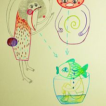 when parents yell. Traditional illustration, and Drawing project by Lucia Šukolová - 10.31.2019