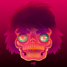 Fired Face. Un proyecto de Dibujo, Ilustración tradicional e Ilustración digital de Rojo Martínez - 01.11.2019