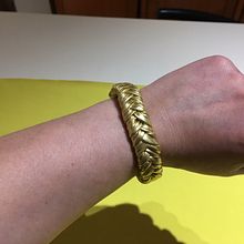 Mi Proyecto del curso: Pulsera de género color dorado. Jewelr, and Design project by MAGALY CUEVAS RUIZ - 11.01.2019