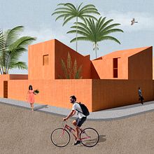 Mi Proyecto del curso: Representación gráfica de proyectos arquitectónicos. Un progetto di Architettura, Architettura d'interni, Collage, Progettazione 3D e Ritocco fotografico di Pilar TamVa - 01.11.2019