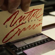 letterpress business card . % Víctor García tarafından hazırlanan Kaligrafi, Harfler, Ve Tipografi projesi - 11.02.2019