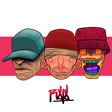 "Three Wise Fellas". Un proyecto de Dibujo, Ilustración tradicional e Ilustración digital de Rojo Martínez - 04.11.2019