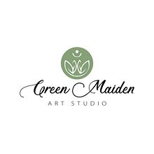 Logotipo Green Maiden Art Studio. Design de logotipo projeto de Patricia PHP - 05.11.2019