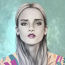 Mi Proyecto del curso: Retrato con lápiz, técnicas de color y Photoshop. Projekt z dziedziny R, sunek ołówkiem, Portret, R, sunek realist, czn, Ilustracja c, frowa, Malarstwo akr i lowe użytkownika Alexandra Ferrera Arenas - 05.11.2019
