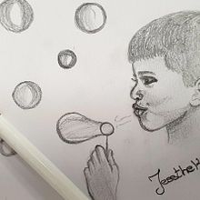 Blublu. Desenho a lápis projeto de Jessica Palomino Ferreyra - 06.11.2019