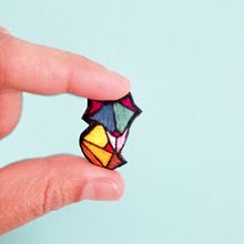 Zorrito geométrico. Un progetto di Ricamo, Artigianato, Design di gioielli, Cucito, Creatività, Design di accessori e Product design di Chris León - 06.03.2019