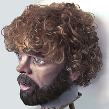 Cabeza Gigante de Tyrion Lannister. Sculpture project by Luaiso Lopez - 06.06.2016
