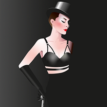 Dominatrix Queen_Ilustración. Traditional illustration, and Digital Illustration project by Matilda Lombas - 11.06.2019
