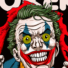 "Joker (Peralta)" illustration tribute. Projekt z dziedziny Sztuka miejska, Komiks,  Projektowanie plakatów, Projektowanie postaci, Projektowanie graficzne, Trad, c, jna ilustracja, Ilustracja c, frowa i Grafika wektorowa użytkownika Marco Boetti - 07.11.2019