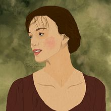 Elizabeth Bennet. Traditional illustration, and Digital Illustration project by Dea Garcia - 11.04.2019