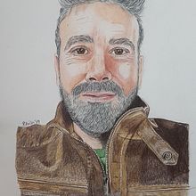 Retrato Diego. Drawing, Pencil Drawing, Artistic Drawing, Portrait Drawing, and Realistic Drawing project by Eloisa Gutiérrez - 11.09.2019