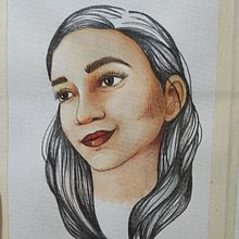 Mi Proyecto del curso: Retrato ilustrado en acuarela (Proceso analógico).. Ilustração tradicional projeto de mcgpinto_8 - 10.11.2019