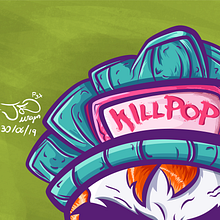 Vikingo Killpop. Un progetto di Illustrazione digitale e Illustrazione vettoriale di Jurgen Fernando Duran Criales - 30.06.2019