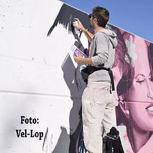 Supernenas en Quintanar de la Orden "Asociación contra el cáncer de mama". Street Art project by Francisco José Jiménez Campoy - 11.11.2019