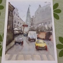 Mi Proyecto del curso: Paisajes urbanos en acuarela. Animation project by Miguel Angel T U - 11.12.2019