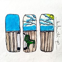 Daily weather comic for around 3 weeks. Projekt z dziedziny  R, sunek art, st, czn, Komiks,  R, sunek, Trad, c, jna ilustracja, Sketchbook, Sketching, Malowanie akwarelą, Ilustracja naturalist, czna, R i sunek botaniczn użytkownika Beant Kaur Dhillon - 31.12.2020