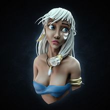 Kida. Projekt z dziedziny 3D,  Projektowanie 3D, Projektowanie postaci 3D i  Modelowanie 3D użytkownika Hodei Piquer Garcia - 13.11.2019