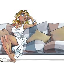 Sofá. Een project van  Tekening y Digitale illustratie van Josep Giró - 02.11.2019