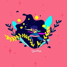 La dimensión de la Chizpa - Wallpaper. Design, Children's Illustration, and Vector Illustration project by Mónica Sánchez - 11.14.2019